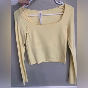 Altard state Light Yellow Long Sleeve Top